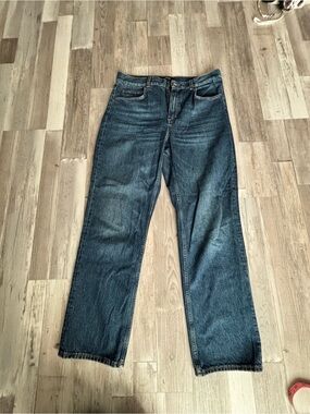 ME+EM Men's Dark Blue Straight Jeans